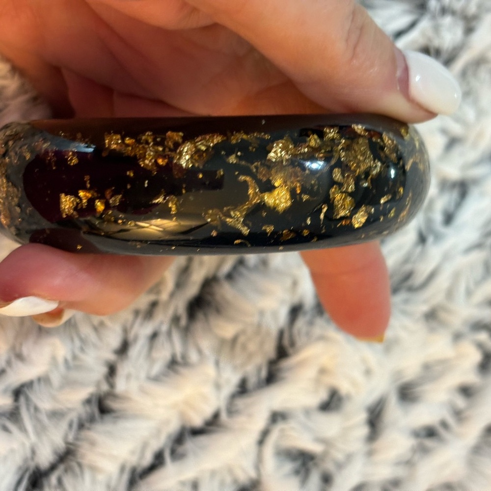 Sobral Metalique Munique Glittering Gold & Jet Black bracelet